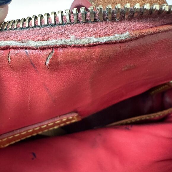 Dooney & Bourke Barbie Pink Pebbled Leather Crossbody Top Handle Satchel Purse - Picture 8 of 10